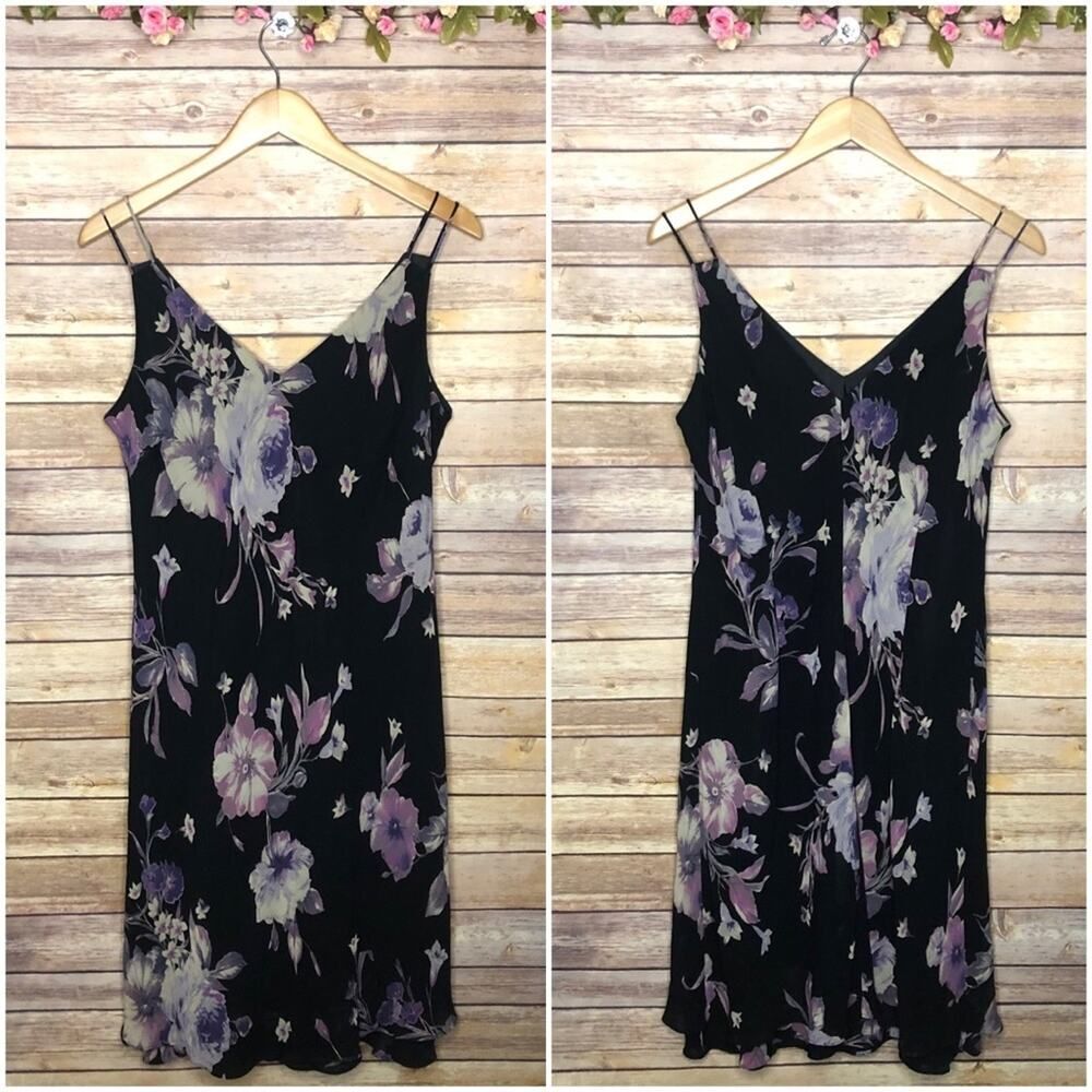 🌷5 for $25 Evan Picone Purple Floral Dress